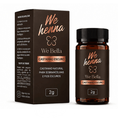 HENNA WE BELLA - CASTANHO ESCURO 2G