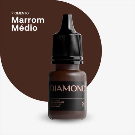 PIGMENTO DIAMOND - MARROM MÉDIO 5ML