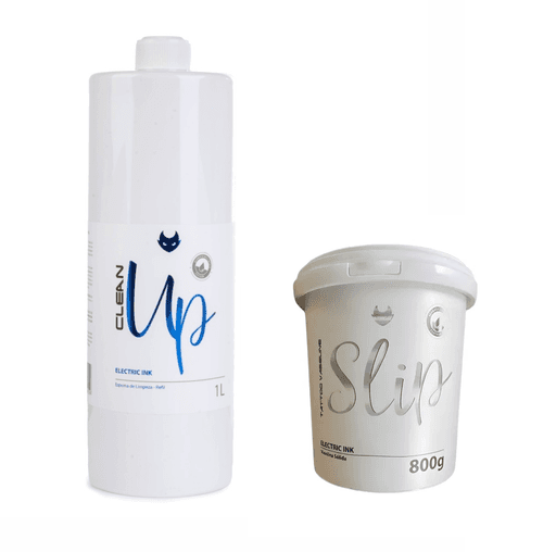 KIT CLEAN UP 1 LITRO + VASELINA SLIP 800G ELECTRIC INK