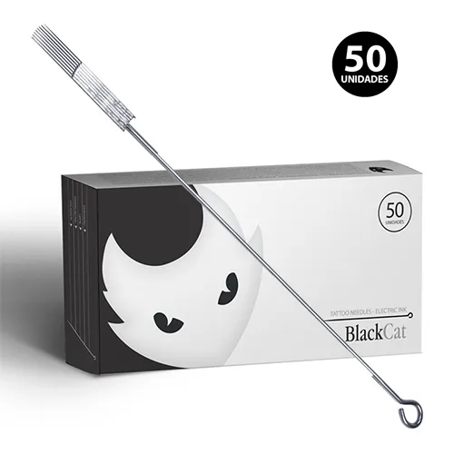 AGULHA SOLDADA BLACK CAT RM ( 50 UNID. )