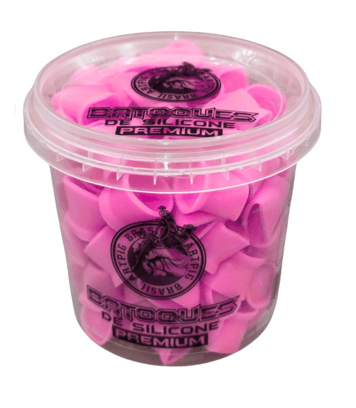 BATOQUE SILICONE ARTPIG ROSA - M 100 UNID.