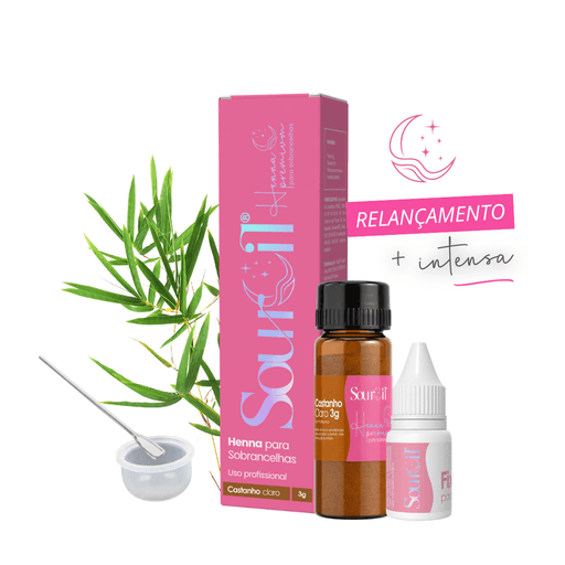 HENNA SOURCIL 3G - CASTANHO CLARO