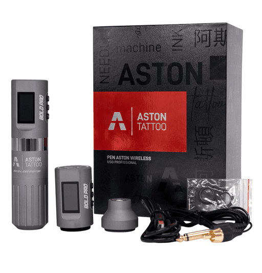 PEN ASTON - BOLD PRO PRATA ESCURO