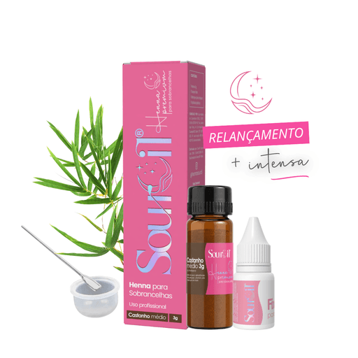HENNA SOURCIL 3G - CASTANHO MEDIO